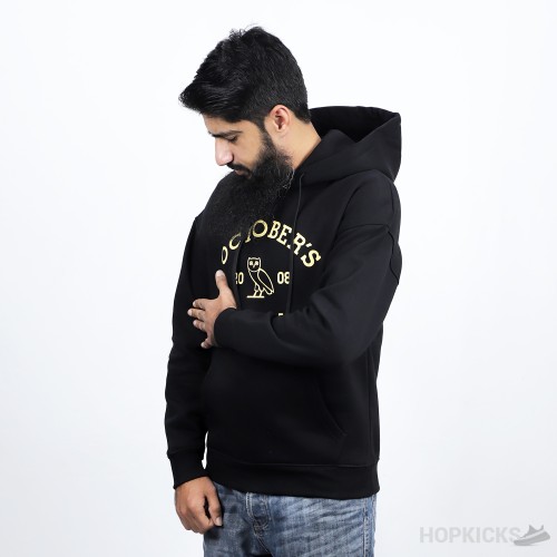 Octobers Very Own OVO Drake Collegiate Pull Over Hoodie - Large - Black