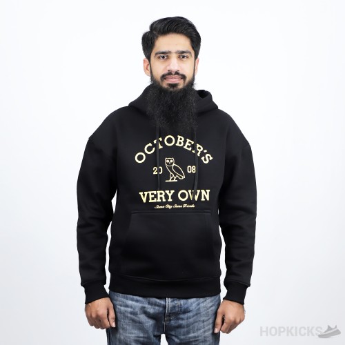 Octobers Very Own OVO Drake Collegiate Pull Over Hoodie - Large - Black