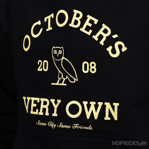 Octobers Very Own OVO Drake Collegiate Pull Over Hoodie - Large - Black