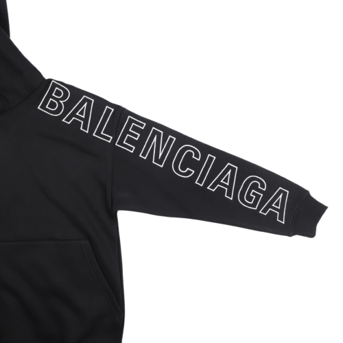 Balenciaga Embroidered Cotton Hoodie