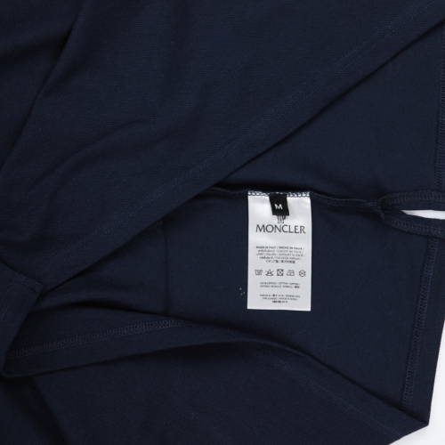 Moncler Dark Blue Logo Motif Polo T-Shirt