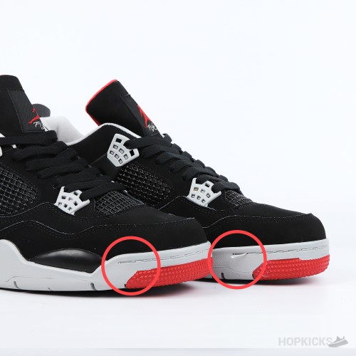 Air Jordan 4 Retro OG 'Bred' (Premium Plus Batch) (Slightly Stitching Issue)