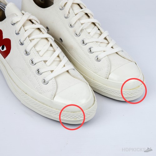 Play X Converse CT Low White (Dot Perfect) (Slightly Stained) Play X Converse CT Low White (Dot Perfect) (Slightly Stained)