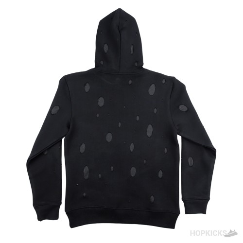 G*venchy Black Paris Logo Destroyed Hoodie