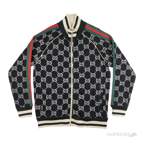 Gucci Webbing Trimmed Cotton Track Jacket