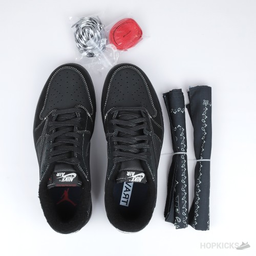 Travis Scott x Air Jordan 1 Retro Low OG SP Black Phantom (Dot Perfect)
