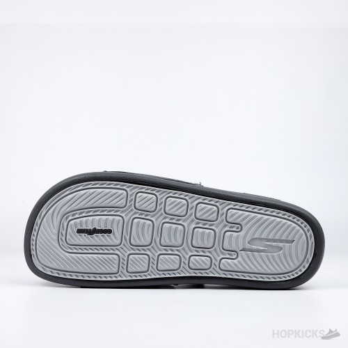 Skechers Hyper Burst Memory Foam Slide Grey