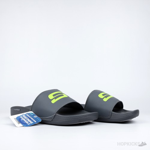 Skechers Hyper Burst Memory Foam Slide Grey