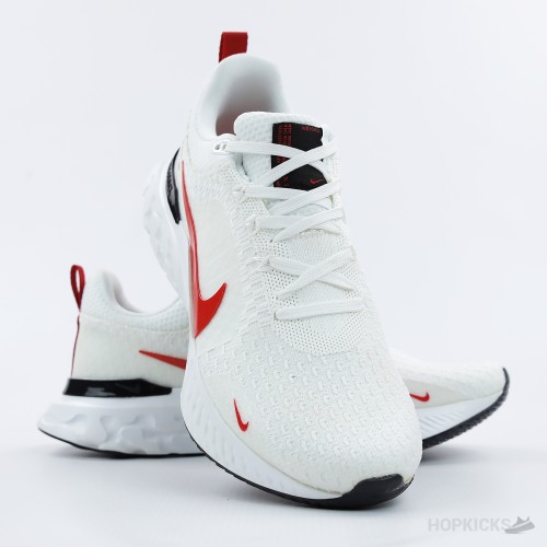Nike React Infinity Run Flyknit 3 White Red (Premium Plus Batch) Nike React Infinity Run Flyknit 3 White Red (Premium Plus Batch)