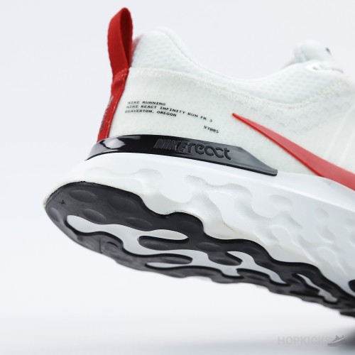 Nike React Infinity Run Flyknit 3 White Red (Premium Plus Batch) Nike React Infinity Run Flyknit 3 White Red (Premium Plus Batch)