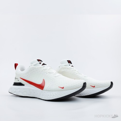 Nike React Infinity Run Flyknit 3 White Red (Premium Plus Batch) Nike React Infinity Run Flyknit 3 White Red (Premium Plus Batch)