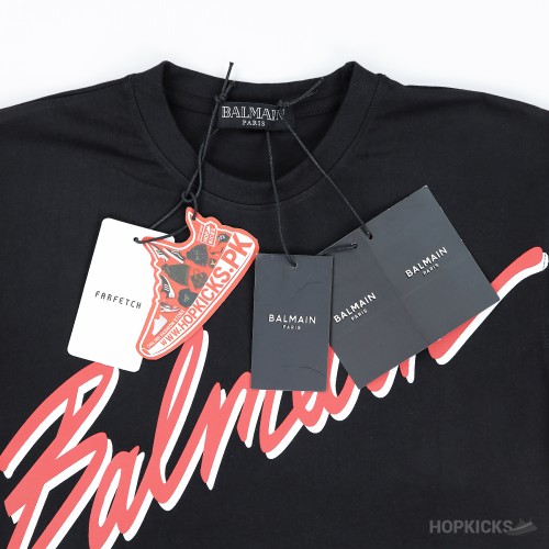 Balmian T-shirt with Balmain Letter Logo