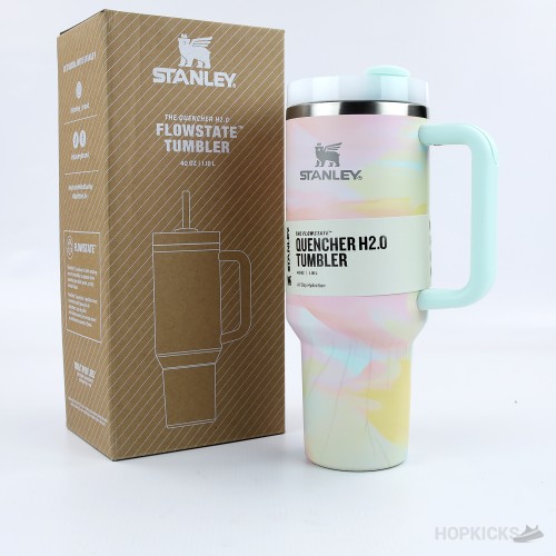 Quencher Tumbler Clean Slate Warm Serene Brushstrokes Watercolors 40 OZ