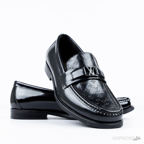 LV Major Loafer Embossed Monogram Pattern Black (1:1)