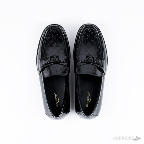 LV Major Loafer Embossed Monogram Pattern Black (1:1)