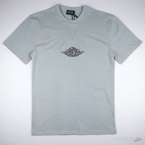 "Dior x Jordan Wings T-shirt Grey"