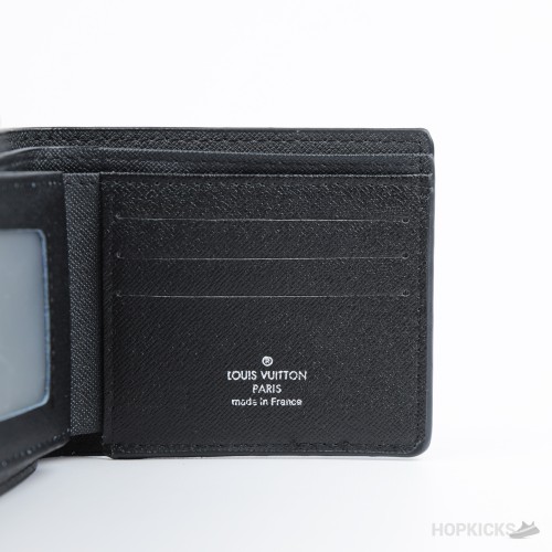 Louis Vuitton Black Bifold Wallet in the Monogram Eclipse pattern