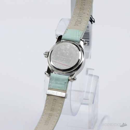 Alessandra Olla Pastel Blue Heart Charm Dress Watch