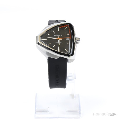 Hamilton Ventura Black Dial Shield-Shape Quartz Watch