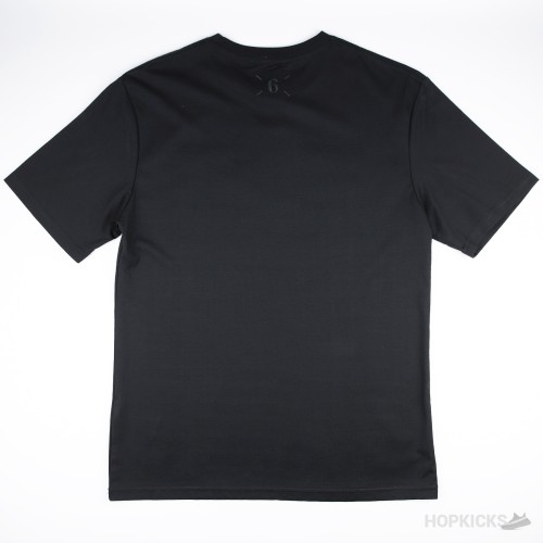 Maison Margiela embroidered logo Black T-shirt