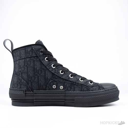 Dior Oblique Jacquard B23 Black High-Top Sneaker (Premium Plus Batch)
