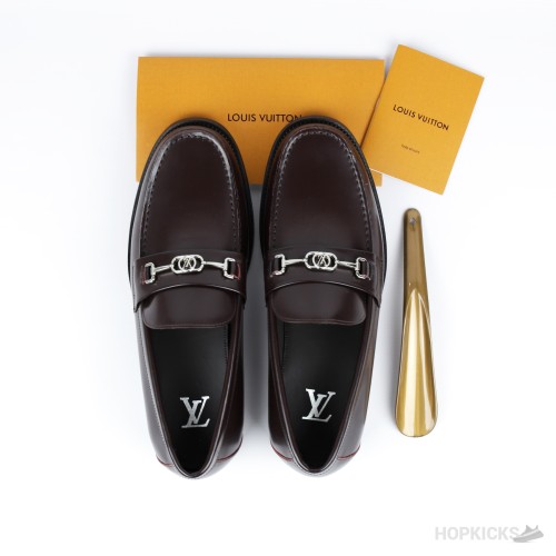 Louis Vuitton Montaigne Loafer Maroon (1:1)