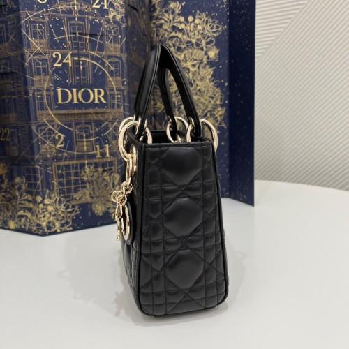 Mini Lady Dior Bag Gray Cannage Lambskin (top tier 1:1 pre order)