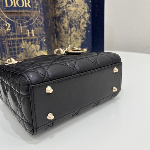 Mini Lady Dior Bag Gray Cannage Lambskin (top tier 1:1 pre order)