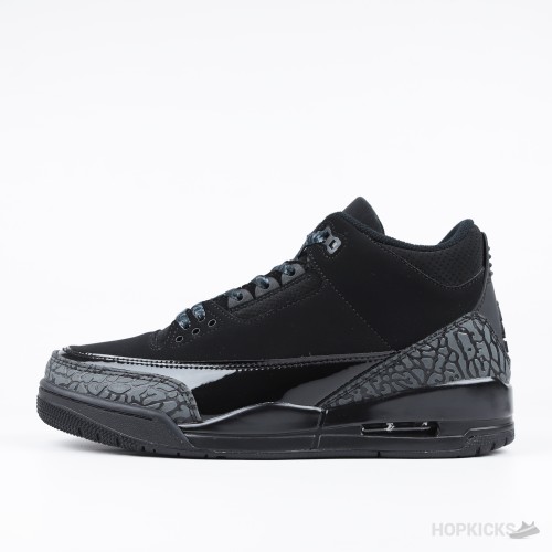 Air Jordan 3 "Black Cat" (Dot Perfect)