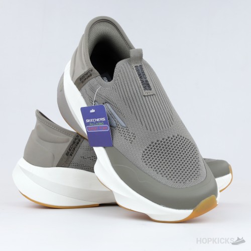 Skechers Hands Free Slip-ins: GO WALK Arch Fit 2.0 – Hyper Burst (Taupe/Grey)