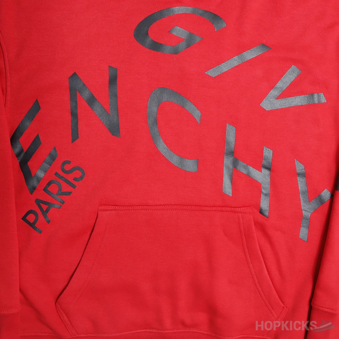 Givenchy Refracted Logo Red Black Hoodie