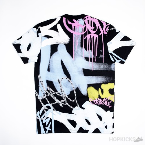 D&G Graffiti Print Cotton Black T-Shirt