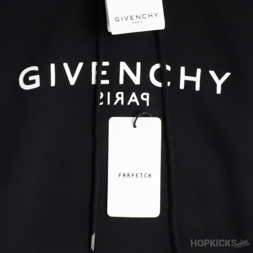 Givenchy Reverse Logo Hoodie Black