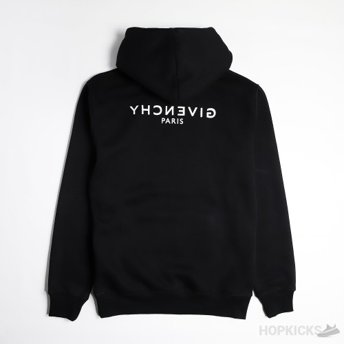 Givenchy Reverse Logo Hoodie Black