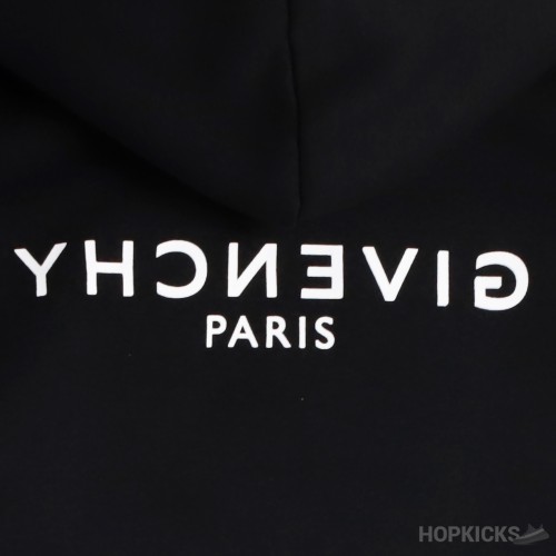 Givenchy Reverse Logo Hoodie Black