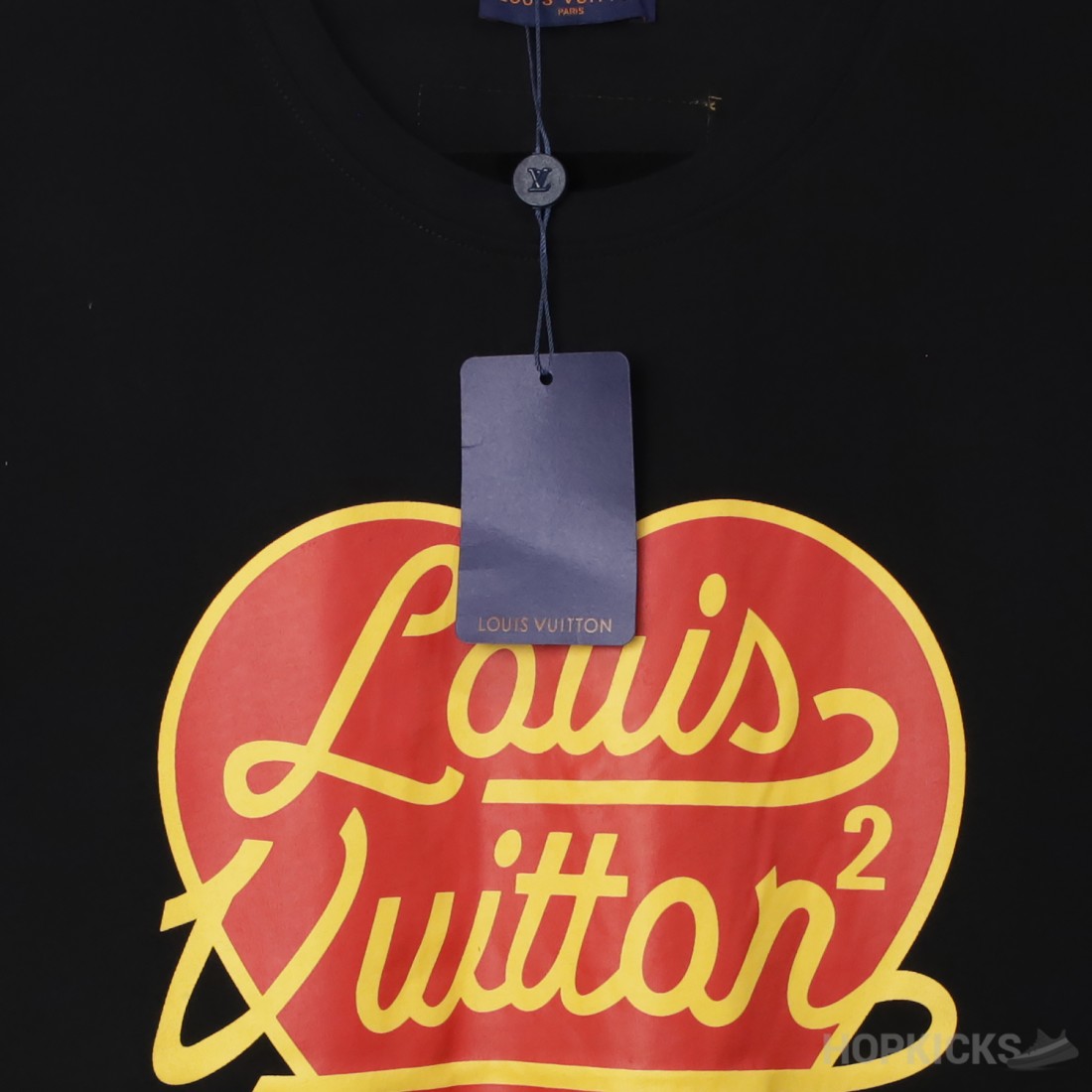 Louis Vuitton X Nigo Intarsia Jacquard Heart Crewneck Dark Ocean for Women